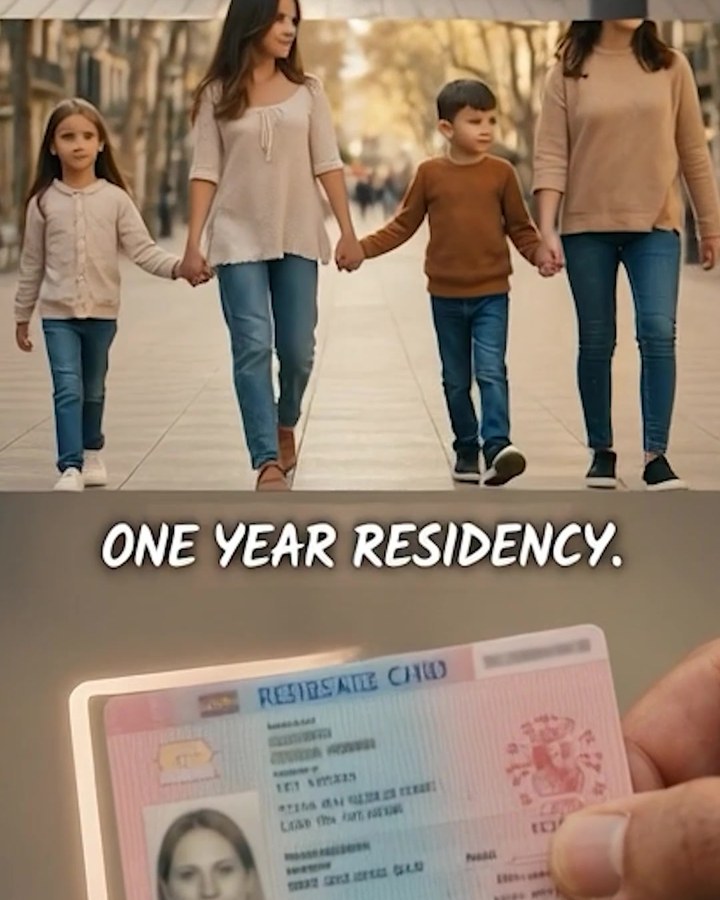 Family walking together, from an AI-generated immigration services video